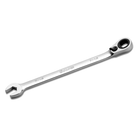 CAPRI TOOLS 7/16 in 6-Point Long Pattern Reversible Ratcheting Combination Wrench CP15054